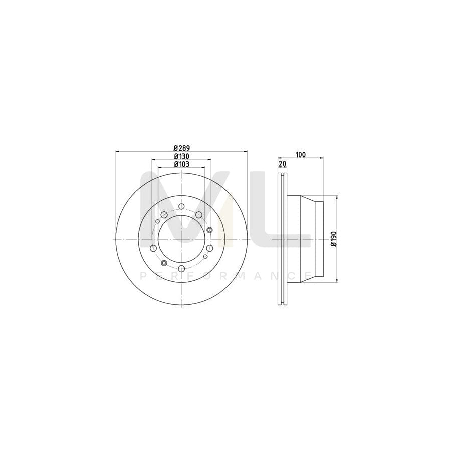 TEXTAR 92040100 Brake Disc for PORSCHE 944 Coupe Internally Vented, without wheel hub, without wheel studs  - 1 piece