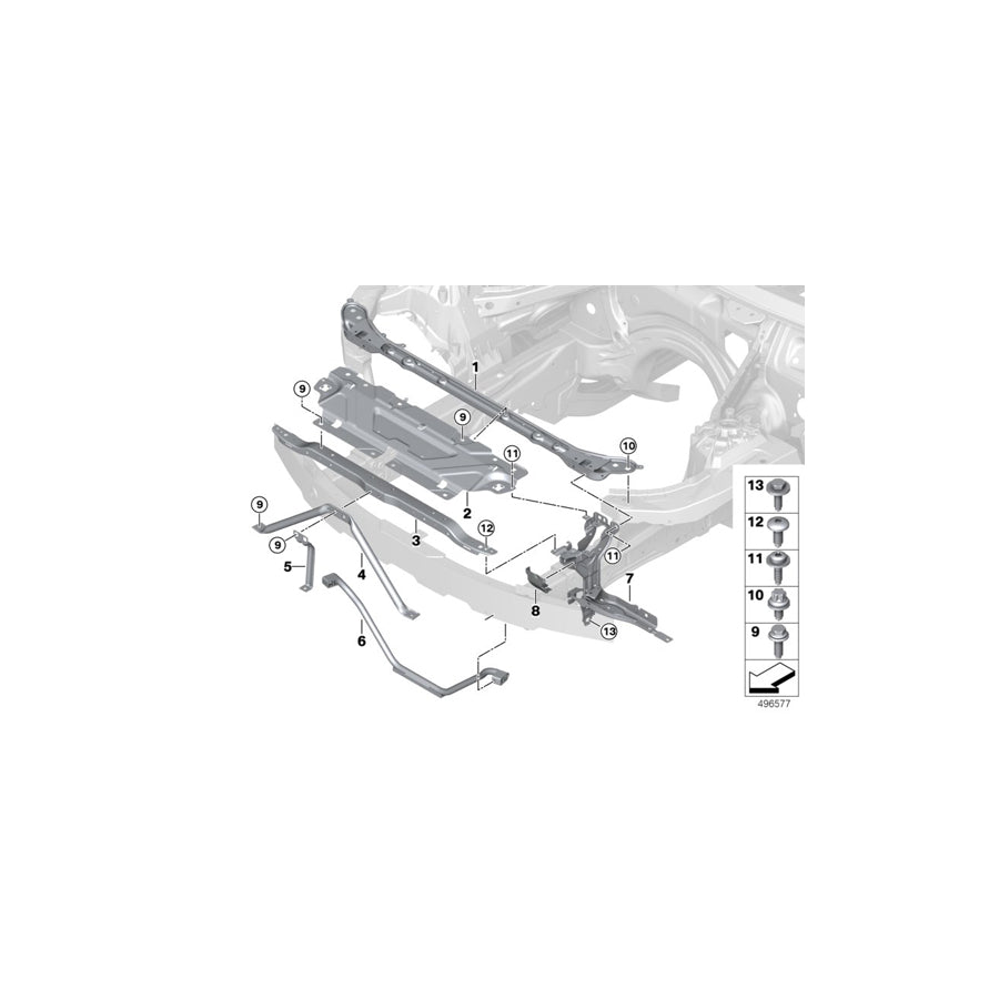 Genuine BMW 51647422288 G20 G21 Crosslink, Front (Inc. M340iX, 330d & M340i)