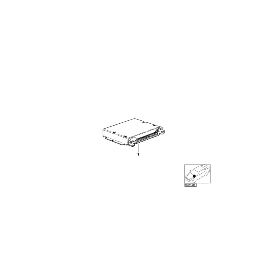 Genuine BMW 12147539336 E39 Exch. Control Unit Dme Programmed ME7.2 (Inc. 540i & 540iP)