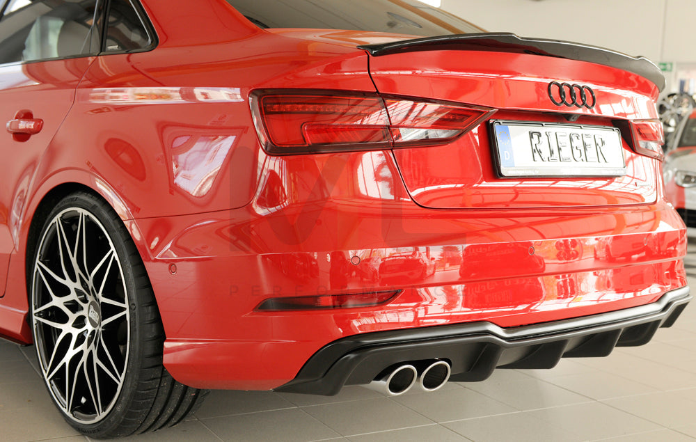 Rieger 00056824 Audi 8V A3 Rear Diffuser 6 | ML Performance UK Car Parts