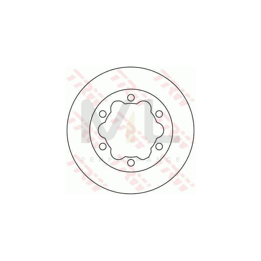 TRW DF4089 Brake Disc Vented  - 1 piece