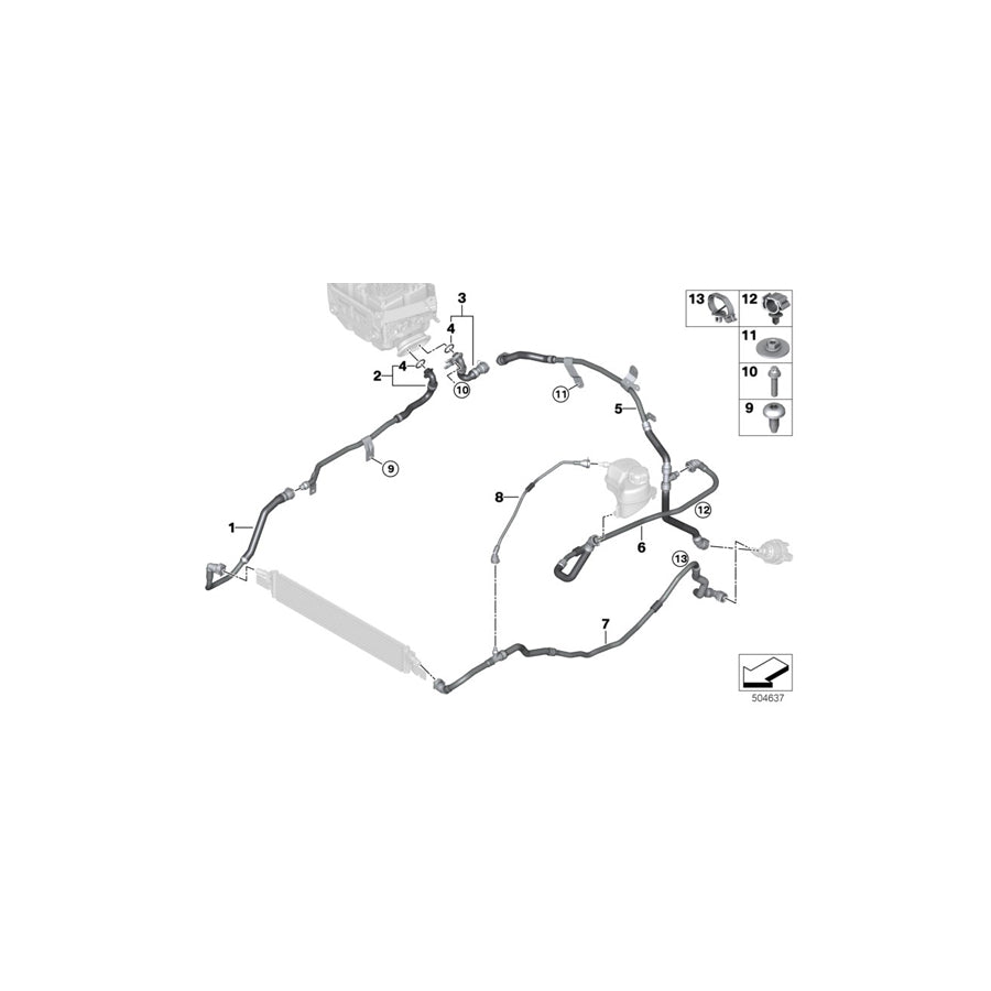 Genuine BMW 17128642529 G21 G05 G30 O-Ring 16,7X2,6 (Inc. M340i, 318d & 320dX)