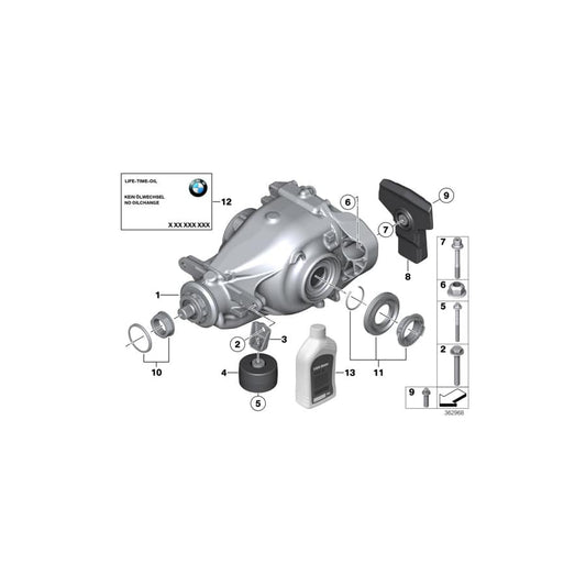 Genuine BMW 33176865490 F30 F31 Bracket, Vibration Absorber (Inc. 325d)