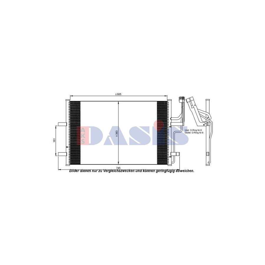 AKS Dasis 139080N Heater Matrix Suitable for Mercedes-Benz T2
