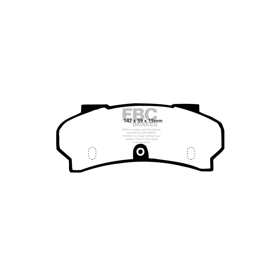 EBC DP252 Peugeot Ultimax Front Brake Pads (Inc. J7 & J9) 2 | ML Performance UK Car Parts