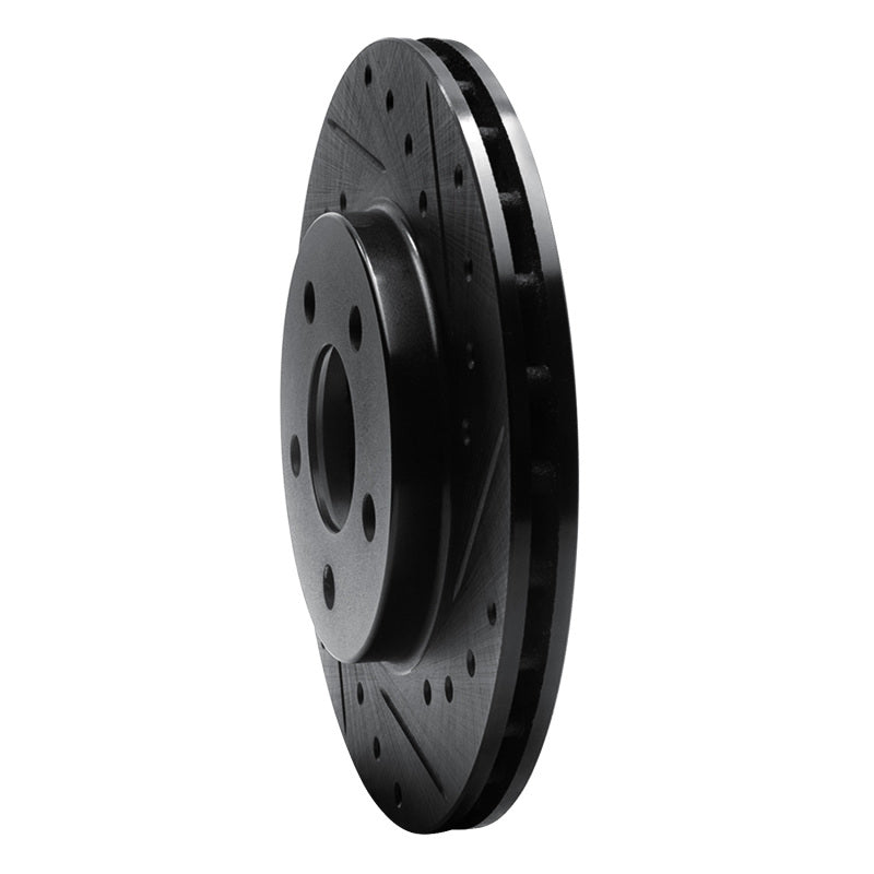 R1 Concepts R1 95-99 Dodge Neon (USA/Canada) Front Right Drilled & Slotted Black Brake Rotor