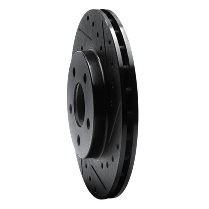 R1 Concepts R1 95-99 Dodge Neon (USA/Canada) Front Right Drilled & Slotted Black Brake Rotor