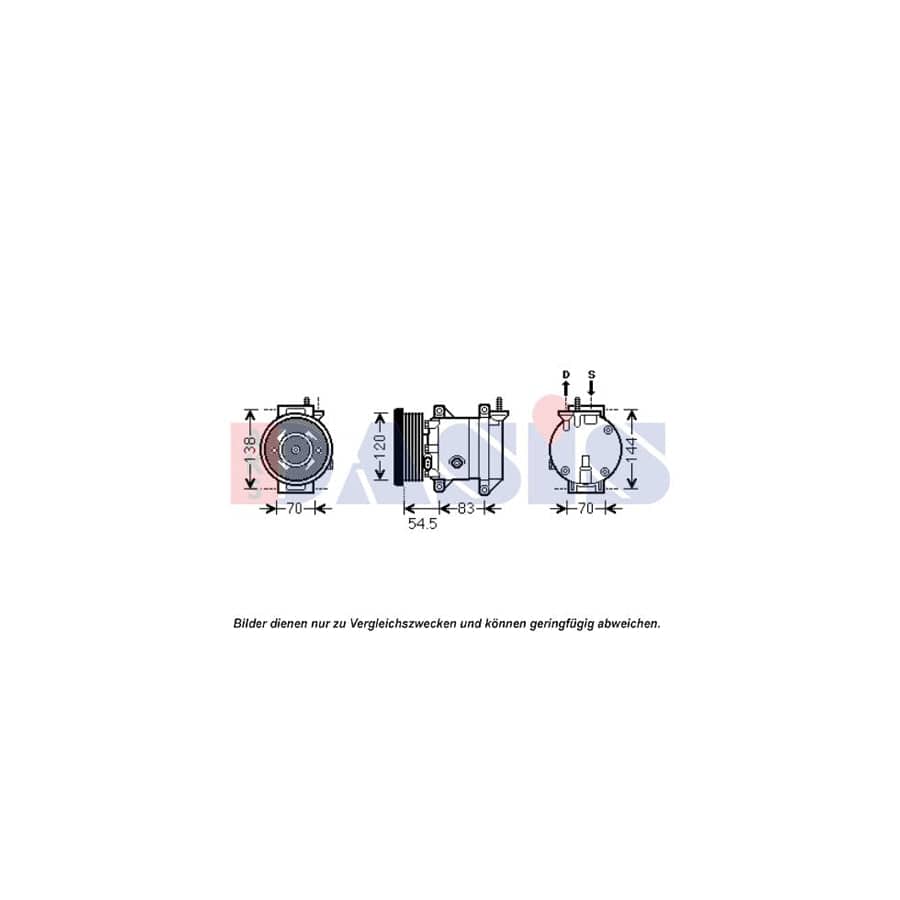 AKS Dasis 851929N Compressor, Air Conditioning
