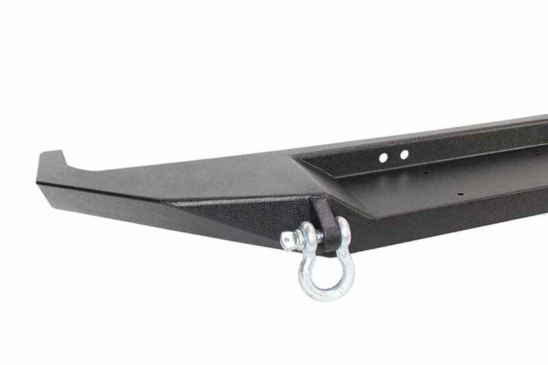 Fishbone Offroad Cherokee XJ Front Winch Bumper W/O Grille Guard Bullhead Steel - Blk Txtrd Pwdrcoat