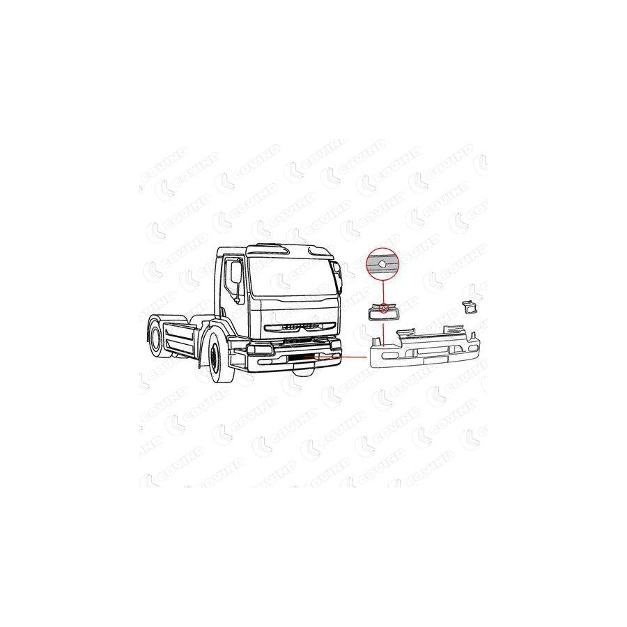 Covind 385/136 Frame, Headlight