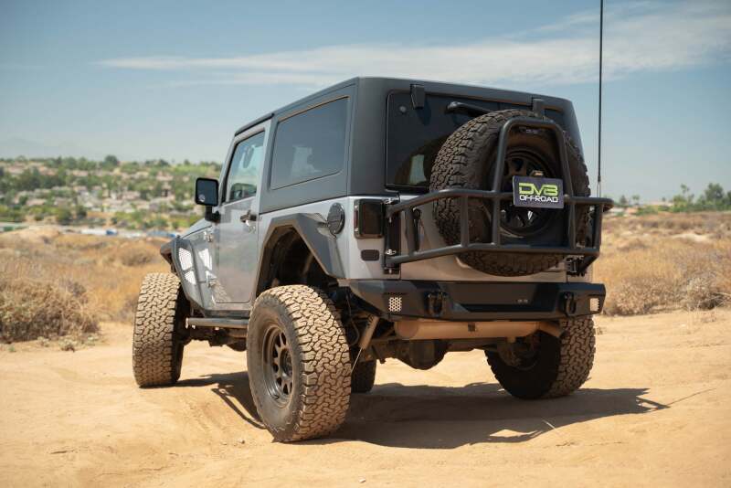 DV8 Offroad DV8 07-18 Jeep Wrangler JK Body Mounted Tire Carrier