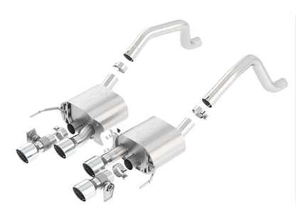 Borla 15 Chevy Corvette C7 ZO6 6.2L w/o AFM w/ NPP ATAK Quad RD RL IC Tips Center Rear Exit Exhaust