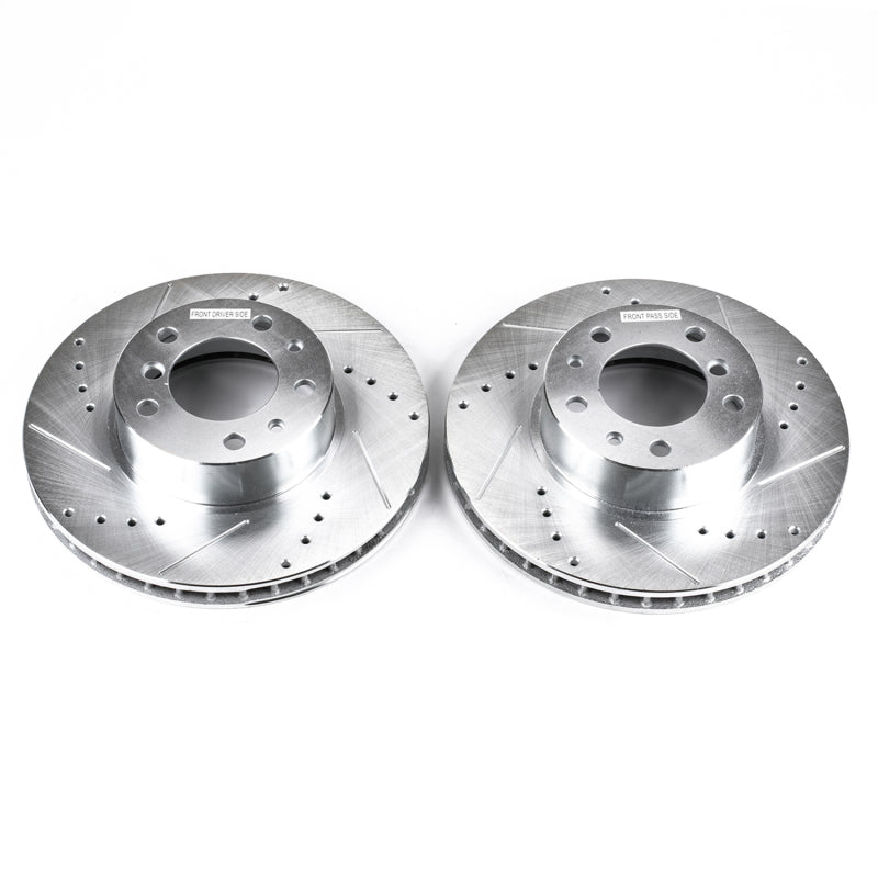 PowerStop Power Stop 94-95 BMW 540i Front Evolution Drilled & Slotted Rotors - Pair