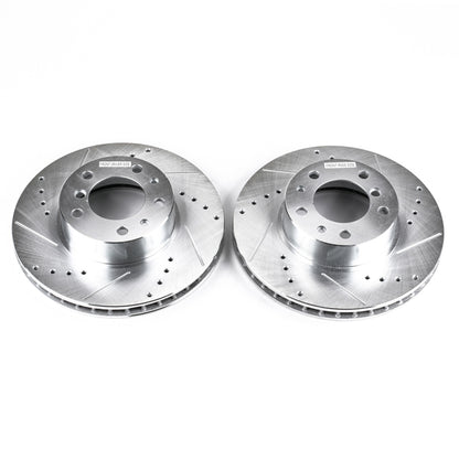 PowerStop Power Stop 94-95 BMW 540i Front Evolution Drilled & Slotted Rotors - Pair
