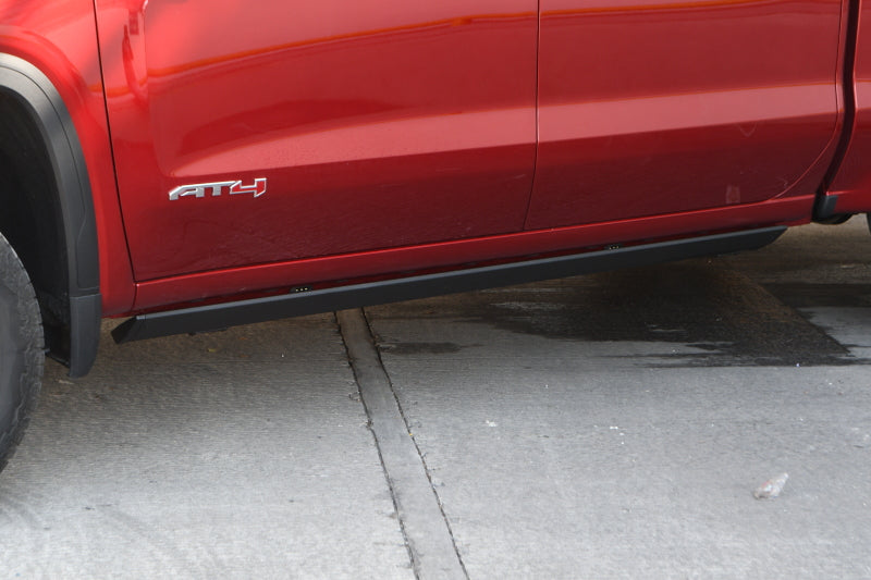 Go Rhino RealTruck 19-25 Chevy Silverado 1500 CC 4dr VoltStep Electric Running Board Kit - Bedliner Coating