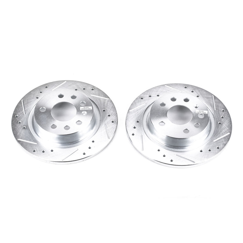 PowerStop Power Stop 03-11 Saab 9-3 Rear Evolution Drilled & Slotted Rotors - Pair