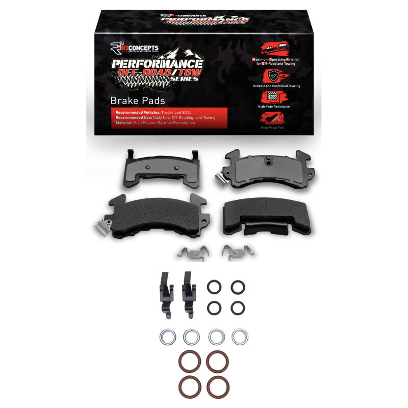 R1 Concepts R1 78-03 Buick Century Front Performance Off-Road/Tow Brake Pads & Hardware Kit