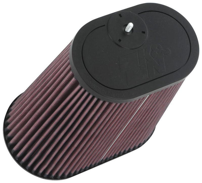 K&N Engineering K&N Universal Clamp-On Air Filter 3-1/8in Dual FLG  8-7/8in X 5-3/16 B 6-1/4in X 4IN T, 9inH W/STUD