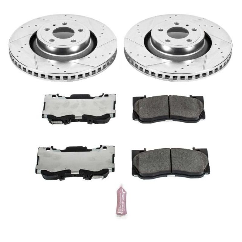 PowerStop Power Stop 15-19 Ford Mustang Front Z26 Street Warrior Brake Kit