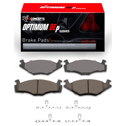 R1 Concepts R1 1984-1993 Volkswagen Rabbit Convertible Front R1 Optimum OE Pads & Hardware Kit