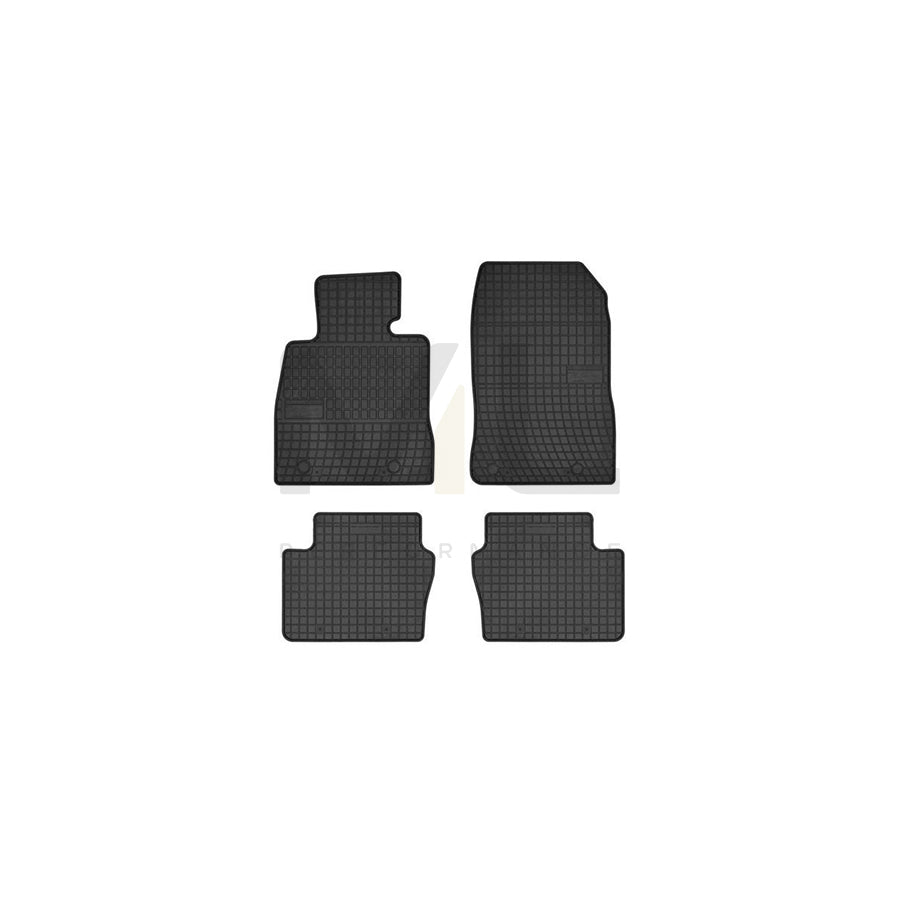 FROGUM Tailored 547167 Floor mat set for MAZDA 2 Hatchback (DL, DJ) Elastomer, Front and Rear, Quantity: 4, Black, (LHD)
