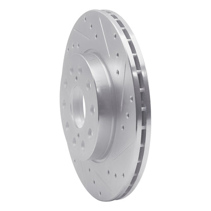 R1 Concepts R1 92-95 Toyota MR2 Rear Right Drilled & Slotted Silver Brake Rotor