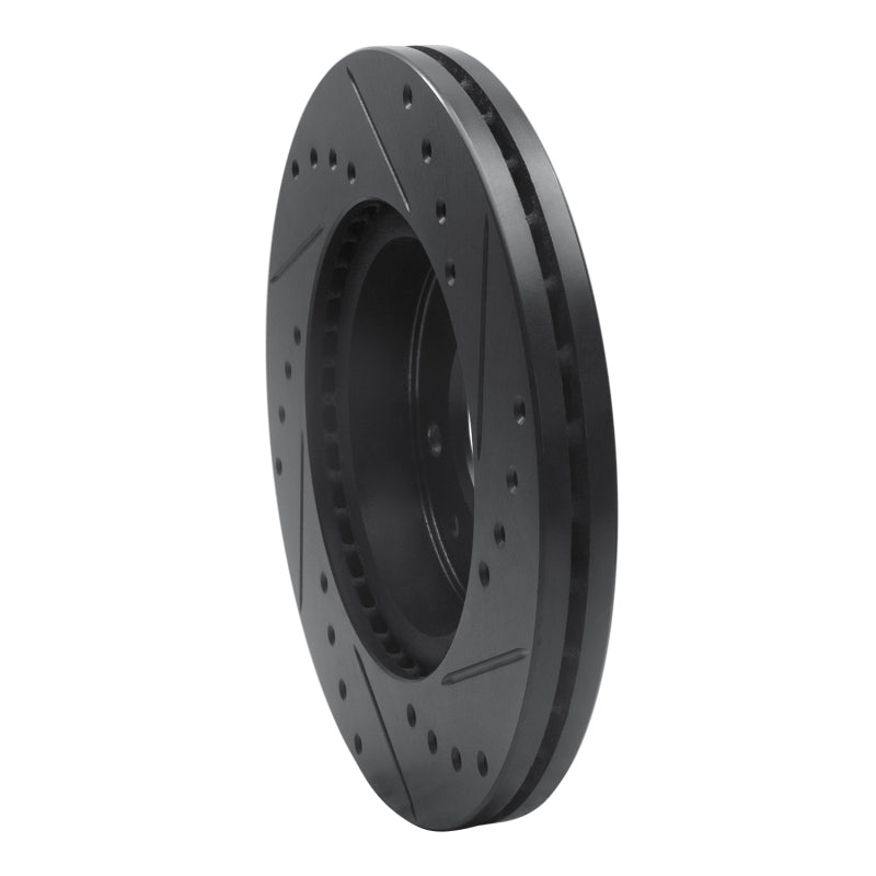 R1 Concepts R1 02-02 Kia Sedona Front Left Drilled & Slotted Black Brake Rotor