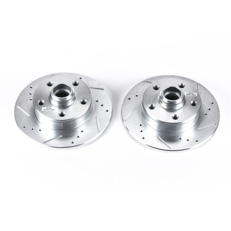 PowerStop Power Stop 92-95 Volkswagen Corrado Rear Evolution Drilled & Slotted Rotors - Pair