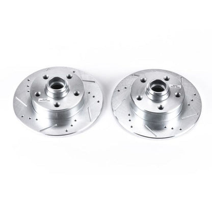 PowerStop Power Stop 92-95 Volkswagen Corrado Rear Evolution Drilled & Slotted Rotors - Pair
