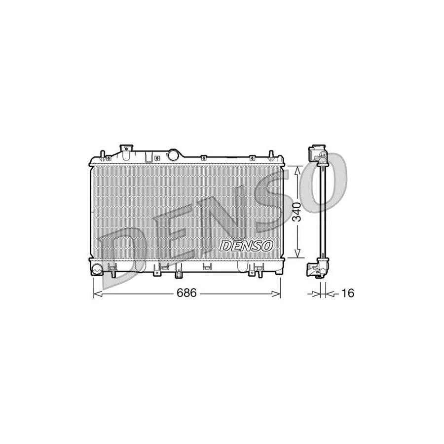 DENSO DRM36007 Engine Radiator