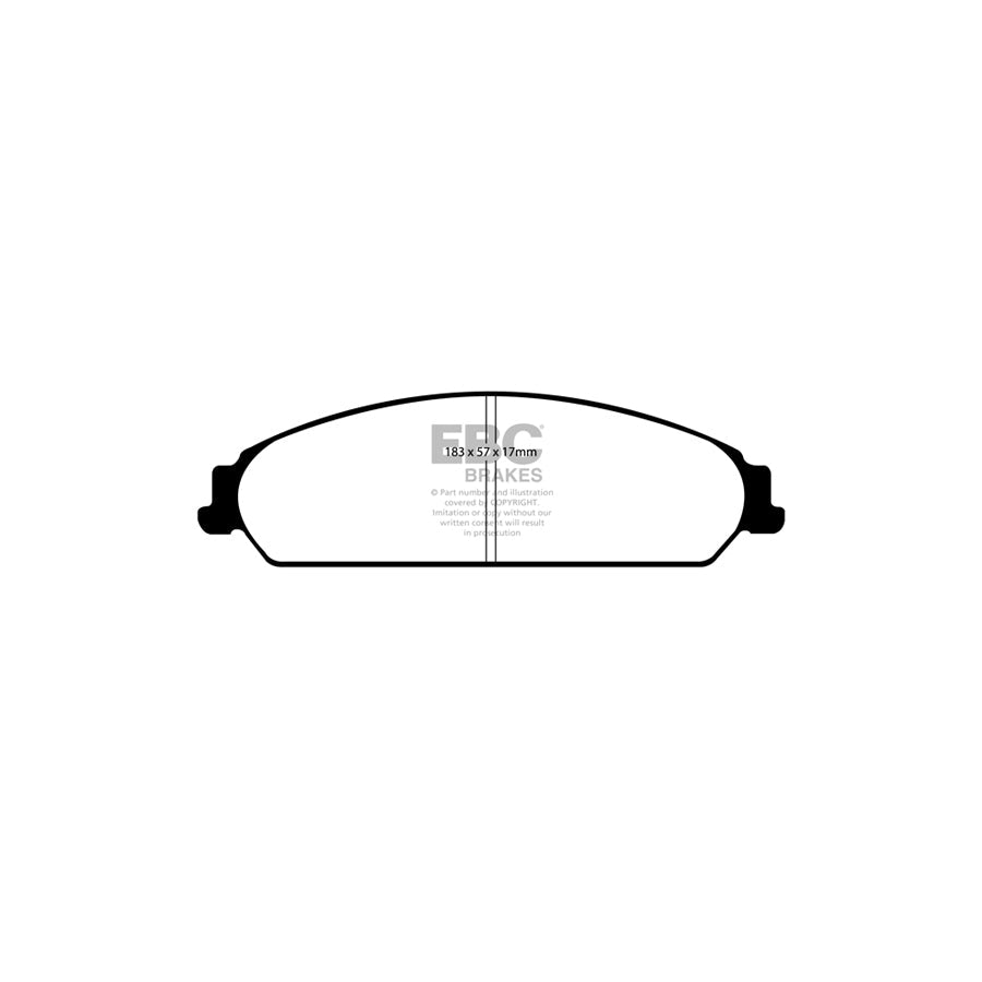 EBC PD11KF663 Chrysler Dodge Lancia Greenstuff Front Brake Pad & GD Disc Kit (Inc. 300C, Challenger & Charger) 2 | ML Performance UK Car Parts