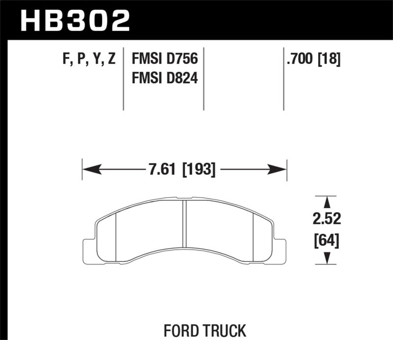 Hawk Performance Hawk LTS Street Brake Pads
