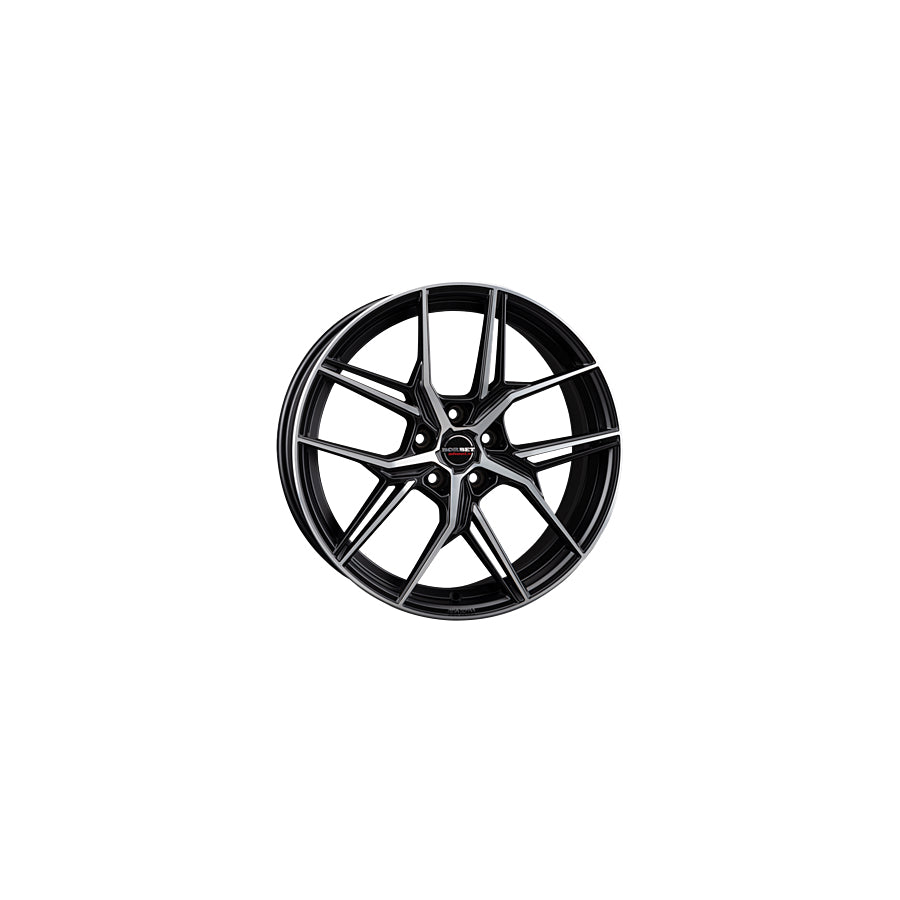 Borbet QX 8x19 ET50 QX 80950112557,1BPM Matt Black Polished Wheel