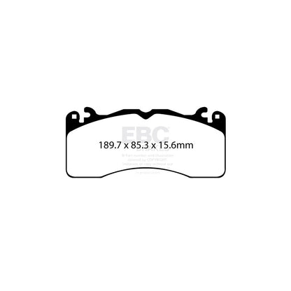 EBC DP83040RPX Ford Mustang RP-X Full Race Front Brake Pads 2 | ML Performance UK Car Parts
