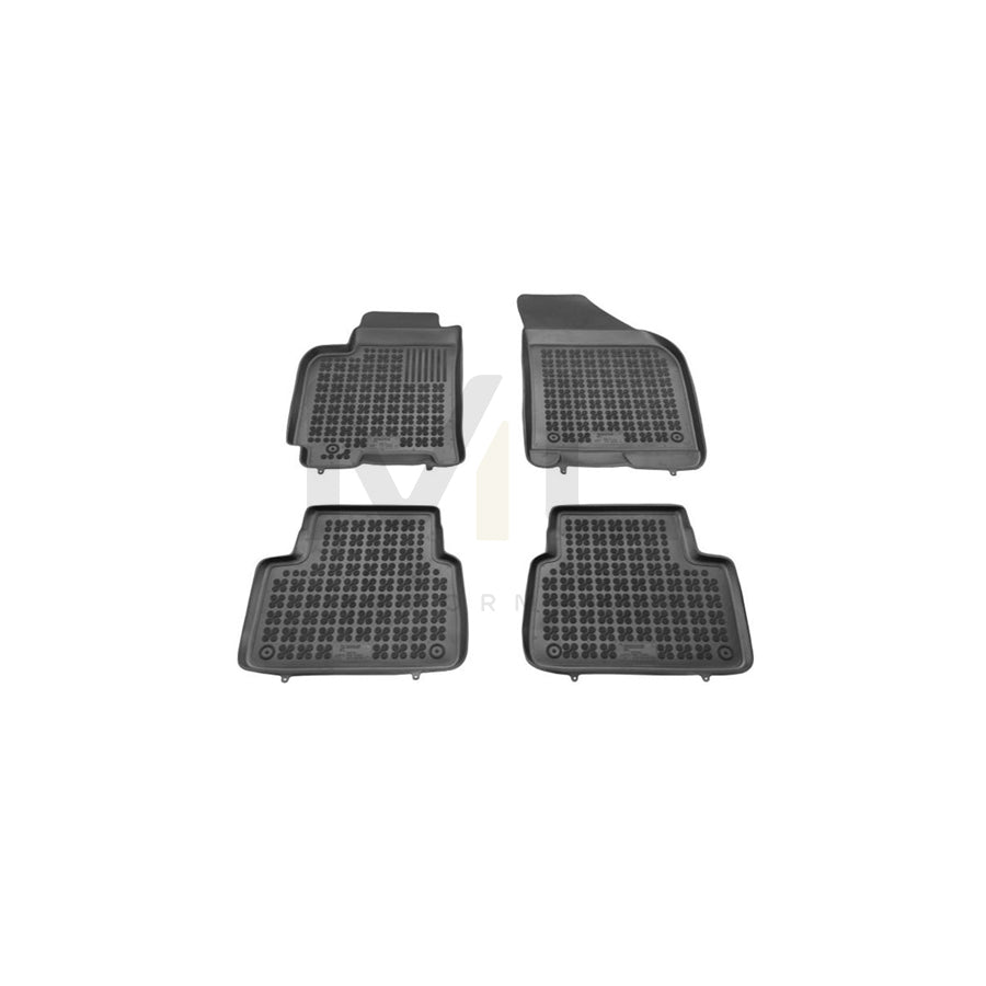 REZAW PLAST 202102 Floor mat set for CHEVROLET Lacetti Hatchback (J200) Elastomer, Front and Rear, Black