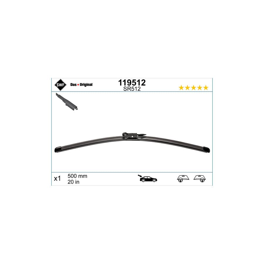 Swf Visioflex Rear 119512 Wiper Blade