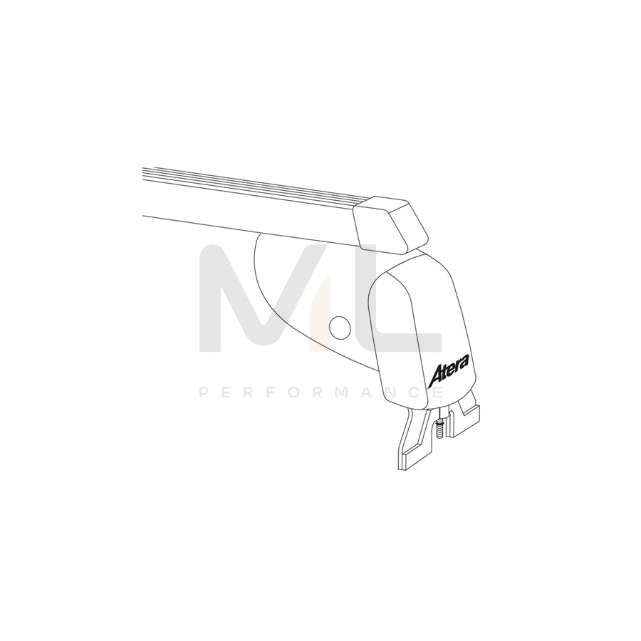 Atera Signo 044130 Roof bars for cars without rails, 110 cm, 75 kg, Steel