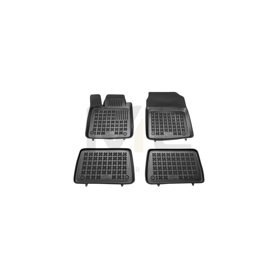 REZAW PLAST Tailored 201911 Floor mat set for RENAULT Twingo II Hatchback Elastomer, Front and Rear, Quantity: 4, Black