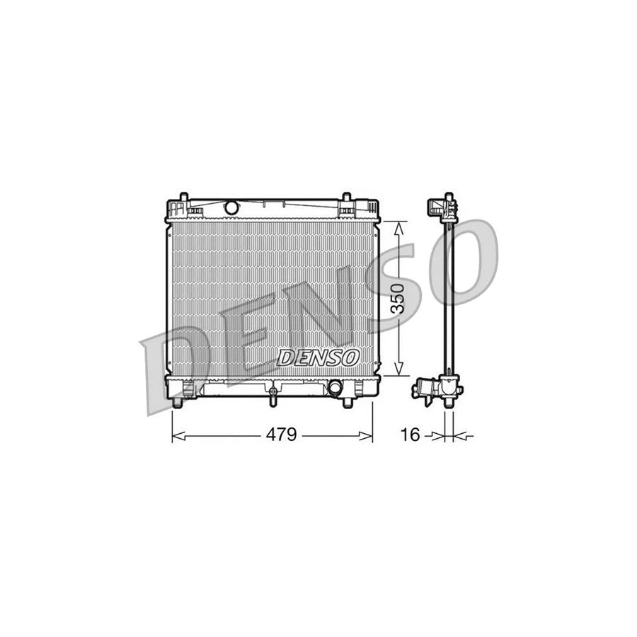 DENSO DRM50008 Engine Radiator for Toyota Yaris II Hatchback (Xp9)