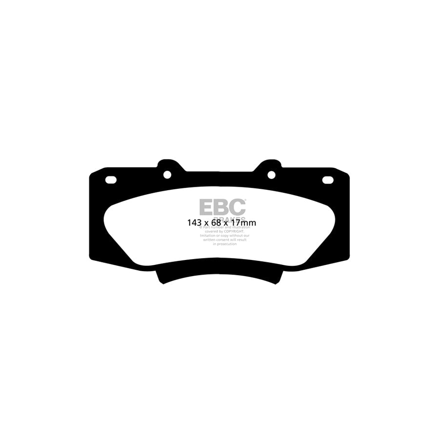EBC DP62054 Toyota Hi-Lux Greenstuff Front Brake Pads 2 | ML Performance UK Car Parts