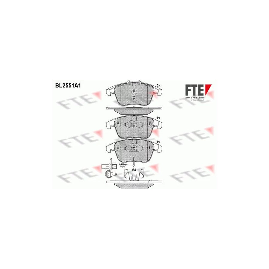 FTE 9010804 Brake Pad Set