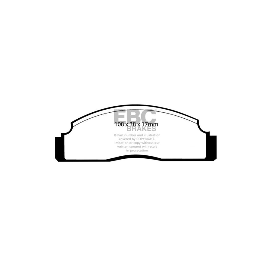 EBC DP270 Ford Fiesta Ultimax Front Brake Pads 2 | ML Performance UK Car Parts