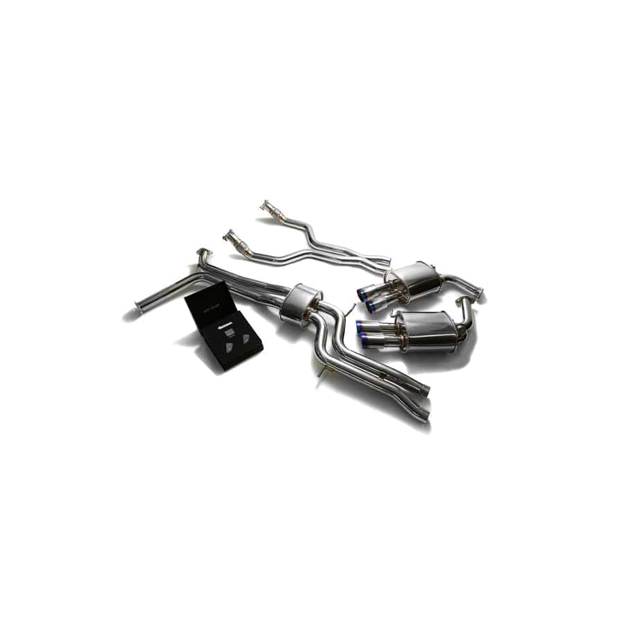 Armytrix AUC7T-QS11B Valvetronic Exhaust System Audi A6 | A7 C7 3.0 TFSI V6 2011-2021 with Quad Blue Coated 3.5"