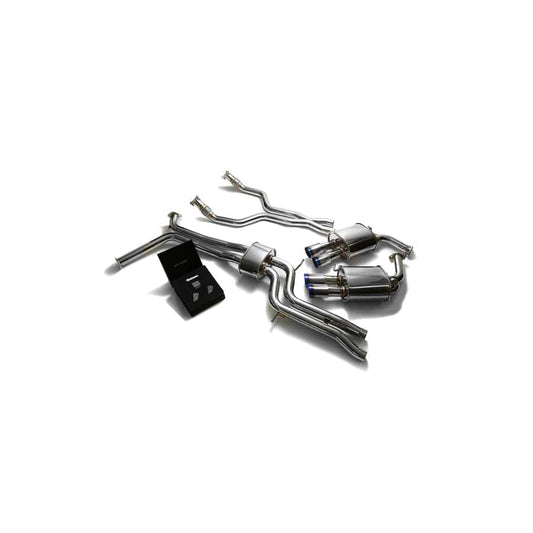 Armytrix AUC7T-QS11B Valvetronic Exhaust System Audi A6 | A7 C7 3.0 TFSI V6 2011-2021 with Quad Blue Coated 3.5"