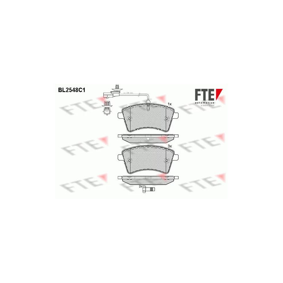 FTE 9010801 Brake Pad Set