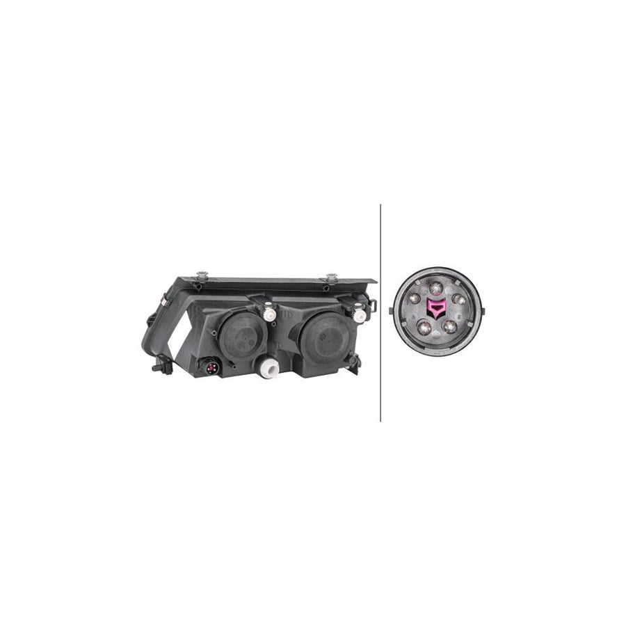 Hella 1EF 007 520-061 Headlight For VW Passat