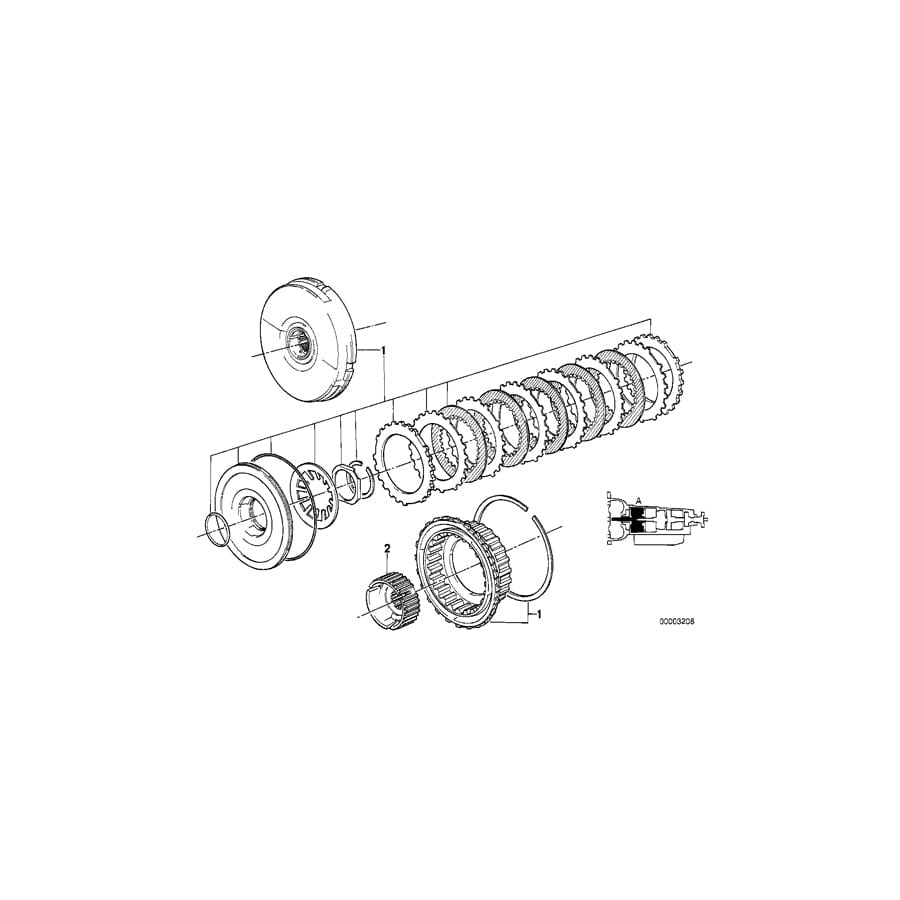 Genuine BMW 24231218457 E30 E34 Clutch (Inc. 318i, 316 & 520i)