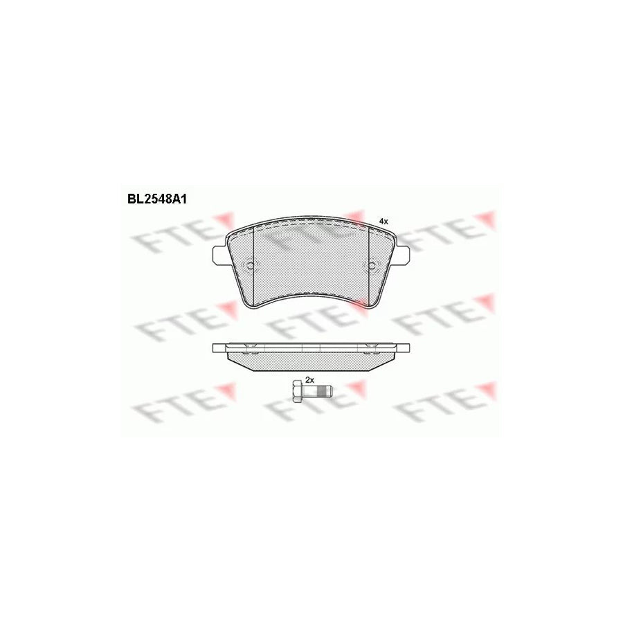 FTE 9010799 Brake Pad Set for Renault Kangoo