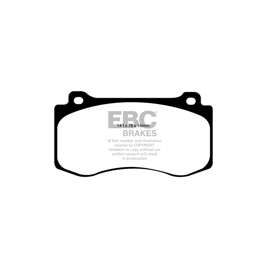 EBC PD13KF399 Jeep Grand Cherokee Yellowstuff Front Brake Pad & GD Disc Kit - Brembo Caliper 2 | ML Performance UK Car Parts