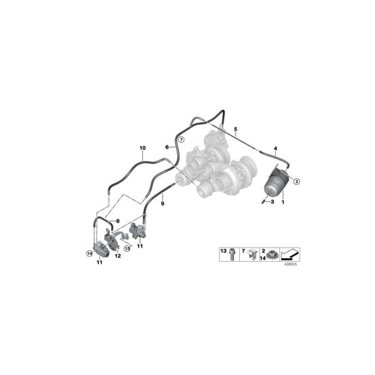 Genuine BMW 11657848353 Vacuum Hose (Inc. X5 M & X6 M)